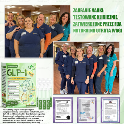 A♻️𝖮𝖋𝗶𝗰𝗷𝗮𝗹𝗻𝘆 𝘀𝗸𝗹𝗲𝗽 | 👩‍⚕️𝘽𝙪𝙞𝙡𝙙𝙇𝙚𝙖𝙛® 𝗚𝗟𝗣-𝟭 𝟖-w-𝟭 Smukły i zdrowy roztwór doustny (𝑟𝑎𝑧 𝑑𝑧𝑖𝑒𝑛𝑛𝑖𝑒, 𝑟𝑒𝑧𝑢𝑙𝑡𝑎𝑡𝑦 𝑤 7 𝑑𝑛𝑖),Wspiera odchudzanie, serce, cukrzycę, sen, jelita, stawy, a także ujędrnia skórę i dodaje energii