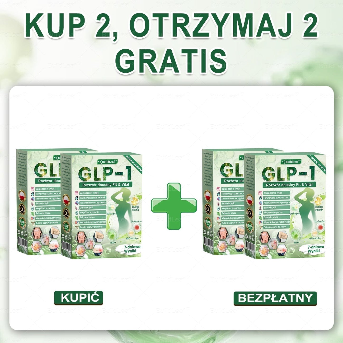 💥Oficjalny sklep Polska | BuildLeaf® GLP-1 8-w-1 Fit & Vital Rozwiązanie (Jednorazowe dziennie, widoczne zmiany w ciągu 7 dni) ✅ Otyłość, zdrowie sercowo-naczyniowe, cukrzyca, bezdech senny, zdrowie jelit, problemy ze stawami i inn）