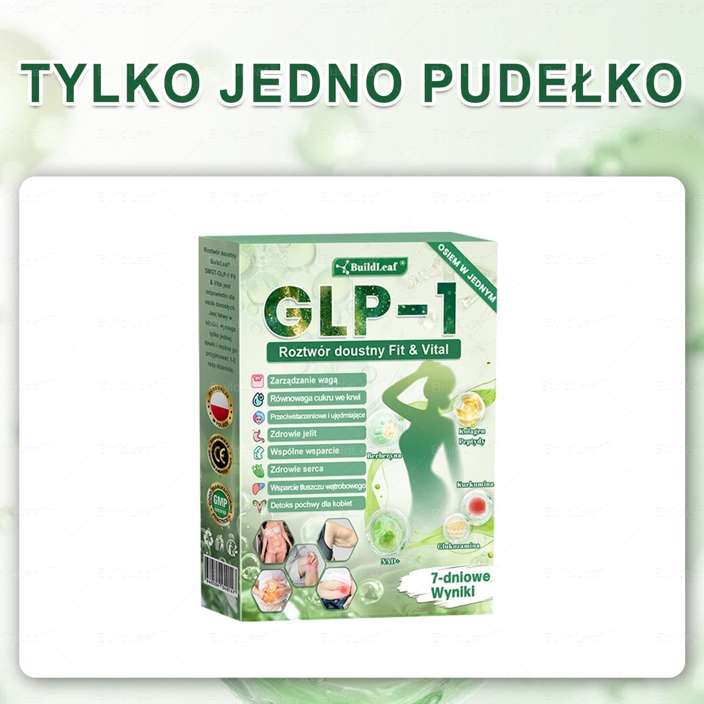 💥Oficjalny sklep Polska | BuildLeaf® GLP-1 8-w-1 Fit & Vital Rozwiązanie (Jednorazowe dziennie, widoczne zmiany w ciągu 7 dni) ✅ Otyłość, zdrowie sercowo-naczyniowe, cukrzyca, bezdech senny, zdrowie jelit, problemy ze stawami i inn）