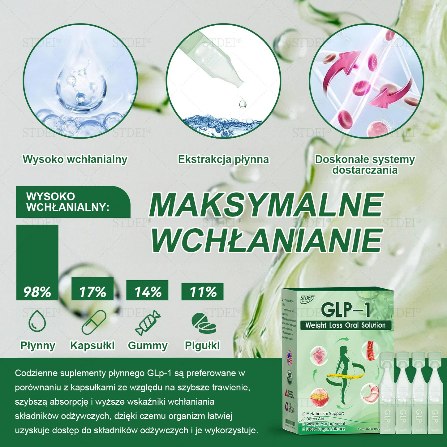 Polecane przez Mayo Clinic | Oficjalny sklep 👨‍⚕️𝑆𝑇𝐷𝐸𝐼® GLP-1 doustny roztwór na odchudzanie 💥 Otyłość, choroby układu krążenia, cukrzyca, bezdech senny, problemy ze stawami i inne